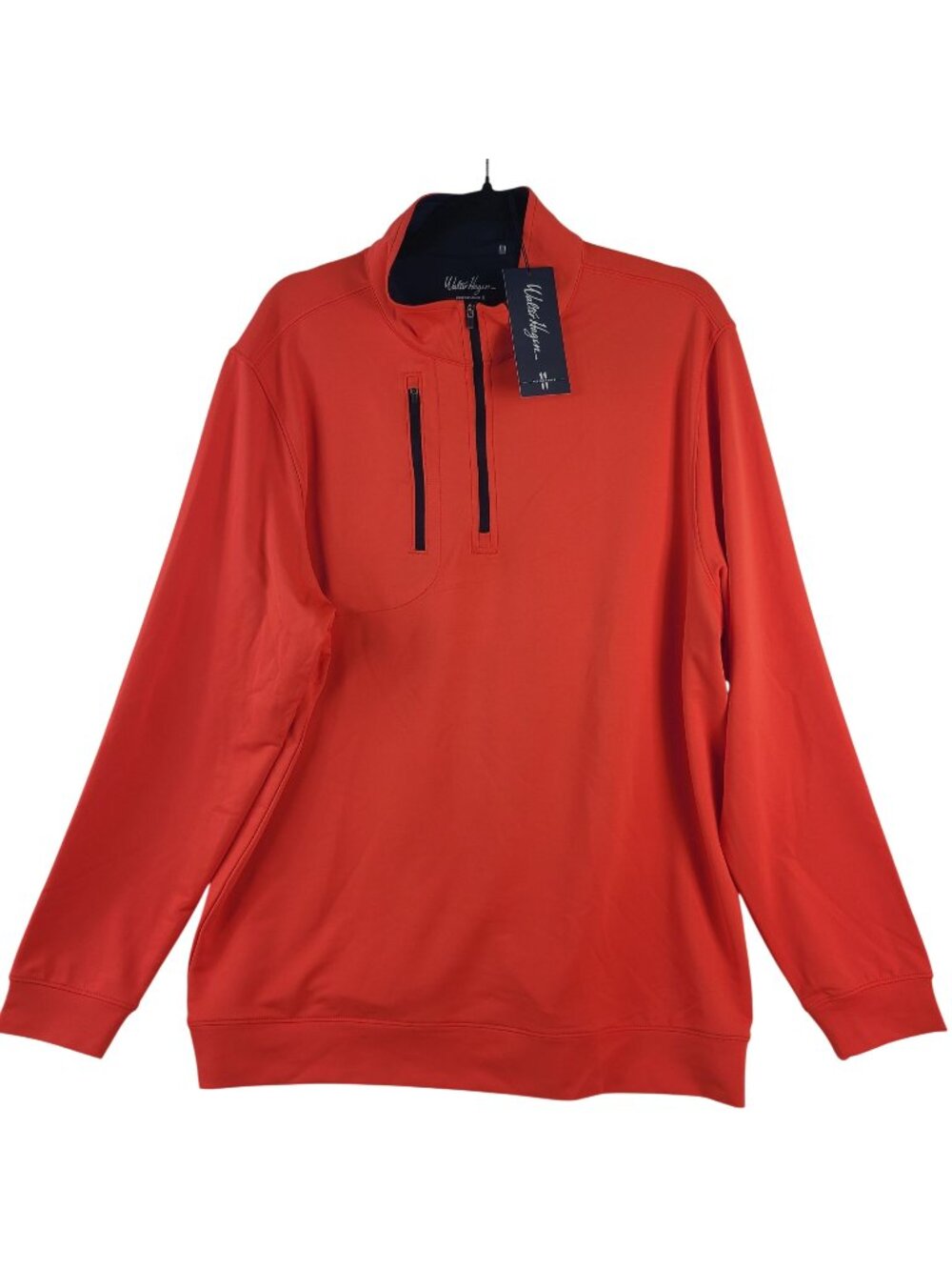 NEW Walter Hagen Men's Red Glow 1/4 Zip Pullover Moisture Wicking  Size L